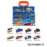 OBL10373125 - 1:64风火轮合金车DIY手提盒8只装