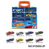 OBL10373129 - 1:64风火轮合金车DIY手提盒8只装