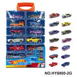 OBL10373130 - 1:64风火轮合金车DIY手提盒14只装