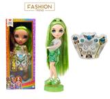 OBL10373848 - 高端饰品系列  16寸搪胶带灯光音乐主题曲Rainbow High惊喜彩虹高中带耳环，戒指，手提包。魔术棒 5件套