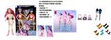 OBL10374990 - K-POP 猎魔女团动画版11.5寸12关节实身带七彩灯光主题曲鲁米佐依米拉儿唱歌芭比双人混装，带魔术棒，带镀金包，金貂卡片一张