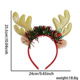 OBL10375397 - 雪花金鹿角彩条发箍