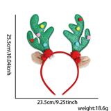 OBL10375400 - 毛球绿鹿角发箍