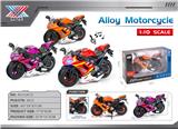 OBL10375951 - 1:10 合金 Q版摩托车 杜卡迪 回力灯光音乐（一只装）