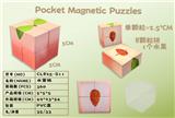OBL10376761 - 水蜜桃方块   单颗粒2.5CM磁力块拼图过家家（UV打印）8PCS