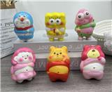 OBL10378341 - 多款网袋混装大肚皮卡通慢回弹