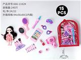 OBL10378984 - 背包化妆品+6寸芭比(15)PCS