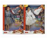 OBL10380155 - 11寸实身圣诞芭比+帽子+吸塑2色混装