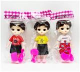 OBL10380165 - 6寸包菜头芭比娃娃女孩娃娃短发女童公仔空心娃娃