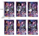 OBL10380229 - 11寸实身3D眼K-POP猎魔女团娃娃带配件