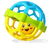 OBL10381334 - 婴儿牙胶摇铃蓝色软胶球