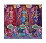 OBL10381361 - 11.5寸实身9关节时尚美人鱼+小鲨鱼 3款混装