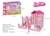 OBL10381411 - DIY益智拼装积木芭比娃娃别墅5间  337 PCS     （无带灯）