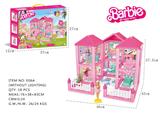 OBL10381413 - DIY益智拼装积木芭比娃娃别墅6间  364 PCS     （无带灯）
