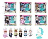 OBL10381464 - 7寸全身搪胶3D眼时尚萌娃娃带配件