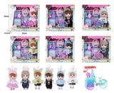 OBL10381468 - 7寸全身搪胶3D眼时尚萌娃娃带配件