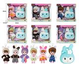 OBL10381476 - 7寸全身搪胶3D眼时尚萌娃娃带配件