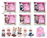 OBL10381485 - 7寸全身搪胶3D眼时尚萌娃娃带配件