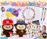 OBL10382692 - 30CM拉布布背包配纹身美甲贴套装