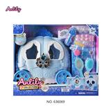 OBL10382954 - 安丽莉南瓜车梳妆套装 灯光声音(无娃娃) 2粒AA 不包电