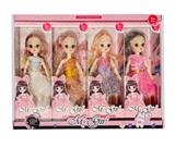 OBL10383545 - 12寸实身11关节叶罗丽跳舞裙4色混装 1展示盒4小盒装  价钱是一小盒价钱