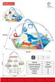 OBL10384011 - 鲸鱼/婴儿爬行垫,健身毯，游戏毯+布书+可啃咬水煮摇铃+20粒海洋球