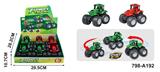 OBL10385502 - 滑行旋转农夫车2色-6只/展示盒