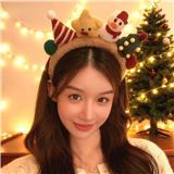 OBL10387214 - 圣诞毛绒雪人星星发箍