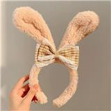 OBL10387230 - 咖耳格子结卡通毛绒发箍