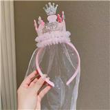 OBL10387266 - 皇冠粉纱发箍