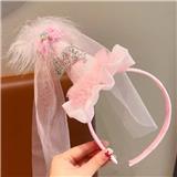 OBL10387288 - 粉飘纱羽毛发箍