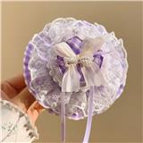 OBL10387307 - 紫格花边结蛋糕发夹