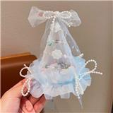 OBL10387312 - 蓝花珍珠结发夹