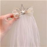 OBL10387315 - 米王冠飘纱发夹