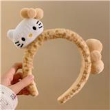 OBL10387324 - 咖豹纹猫毛绒发箍