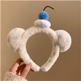 OBL10387327 - 蓝波点樱桃毛绒发箍