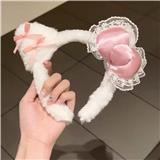 OBL10387359 - 猫耳粉结毛绒发箍