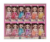 OBL10388370 - 6寸实身关节手时尚女孩 萌娃 12PCS