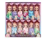 OBL10388386 - 6寸实身关节公主娃娃(12只装)
