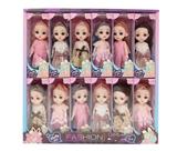 OBL10388387 - 6寸实身关节公主娃娃(12只装)