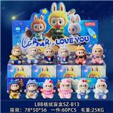 OBL10388564 - 12入植绒穿衣拉布布
摆件