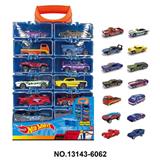 OBL10389388 - 1:64风火轮合金车DIY手提盒14只装