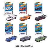 OBL10389395 - 1:64风火轮合金6款片装（赛车，跑车）