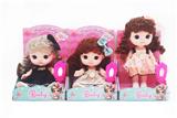 OBL10389654 - 8寸全身搪胶时尚女孩娃娃 3款混