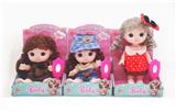 OBL10389658 - 8寸全身搪胶时尚女孩娃娃 3款混