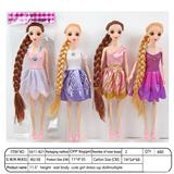 OBL10390064 - 【英文】11.5寸11关节29厘米 3D真眼实身长辫时尚芭比娃娃 多款混装