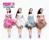 OBL10390598 - 11.5寸实身关节时尚娃娃/4款混装