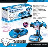 OBL10391713 - 电动万向玉桂狗变形车带灯光音乐(英文盒)