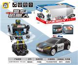 OBL10391734 - 电动特斯拉变形警车（带灯光音乐）