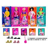 OBL10393077 - 1比1 K-POP 猎魔男团动画版  11.5寸11关节实身  5人猎魔乐队  带吉他 带金貂卡片一张